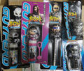 Chibi toys of a Fang, Metal Shion, Bicross, Metal Master, and a Guyborg