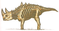 A Diablosaurus skeleton
