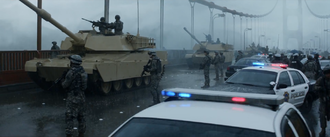 The M1 Abrams in Godzilla (2014)
