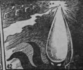 Viras emitting an electric beam in the 1968 manga