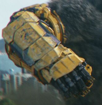 The B.E.A.S.T. Glove on Kong's arm