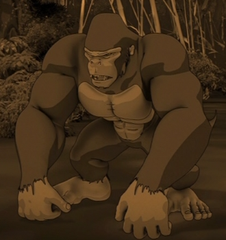 Kong in a flashback