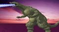 Godzilla Junior's Thermonuclear Breath attack in Godzilla: Trading Battle