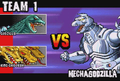 Godzilla and King Ghidorah vs. Mechagodzilla