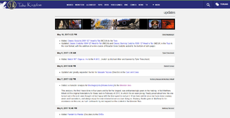 Screenshot of Toho Kingdom's main page taken on May 11, 2017