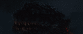 Godzilla roars, enraged